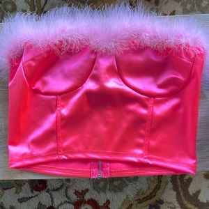 Corset going out top Barbie pink